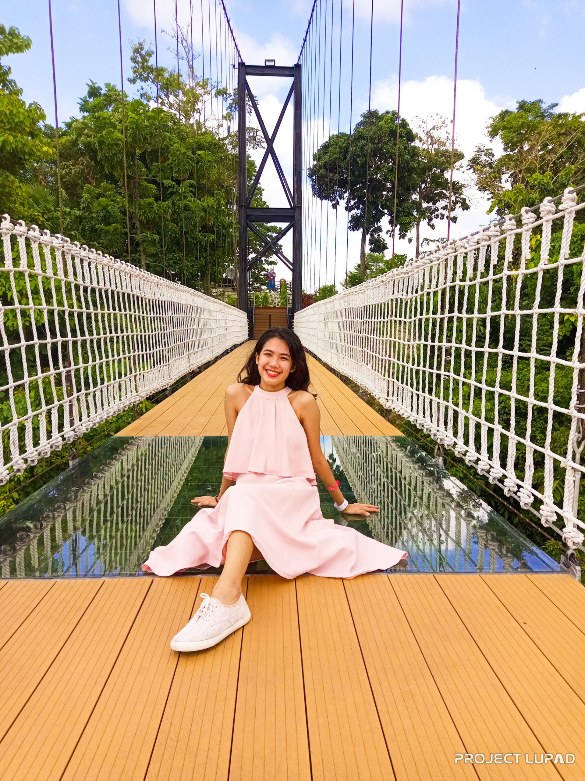 Glass Skye Walk Hanging Bridge At Amaya View In Cagayan De Oro