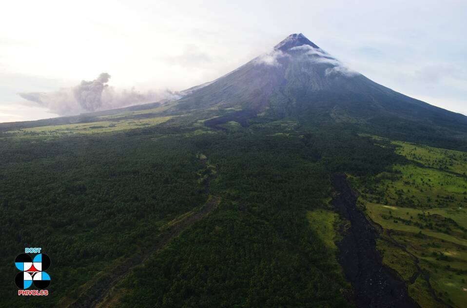 PHOTOS: Mayon Volcano Crater Aerial Inspection January 17, 2018