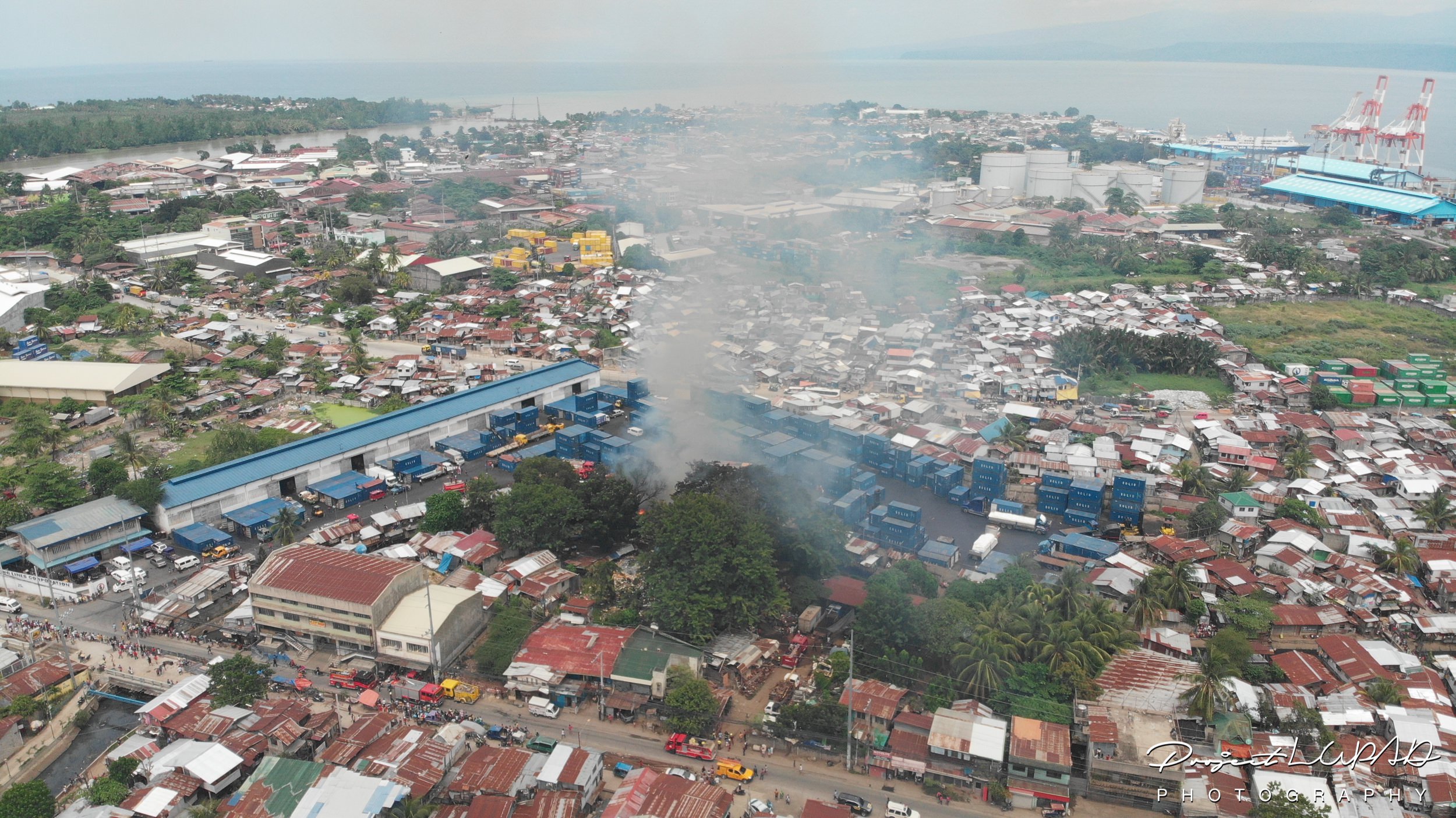 Fire at Lapasan in CDO Aerial View