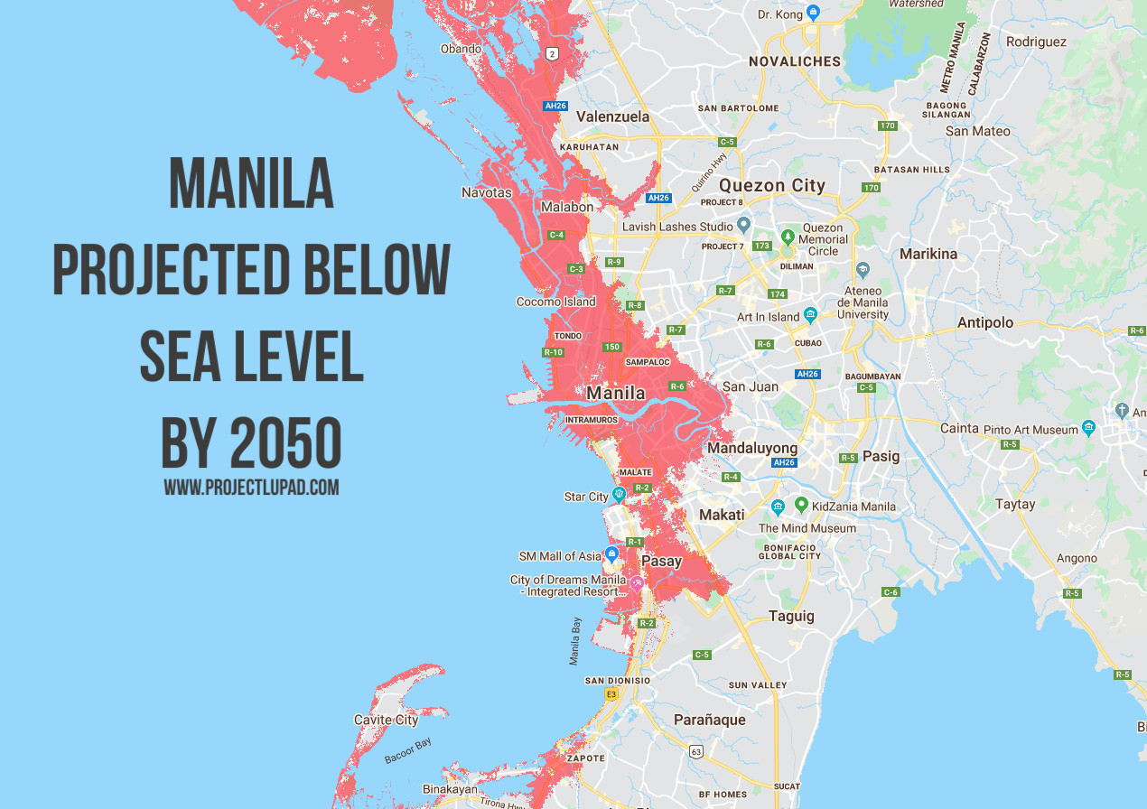 Philippine Cities Projected Sea Level By The Year 2050