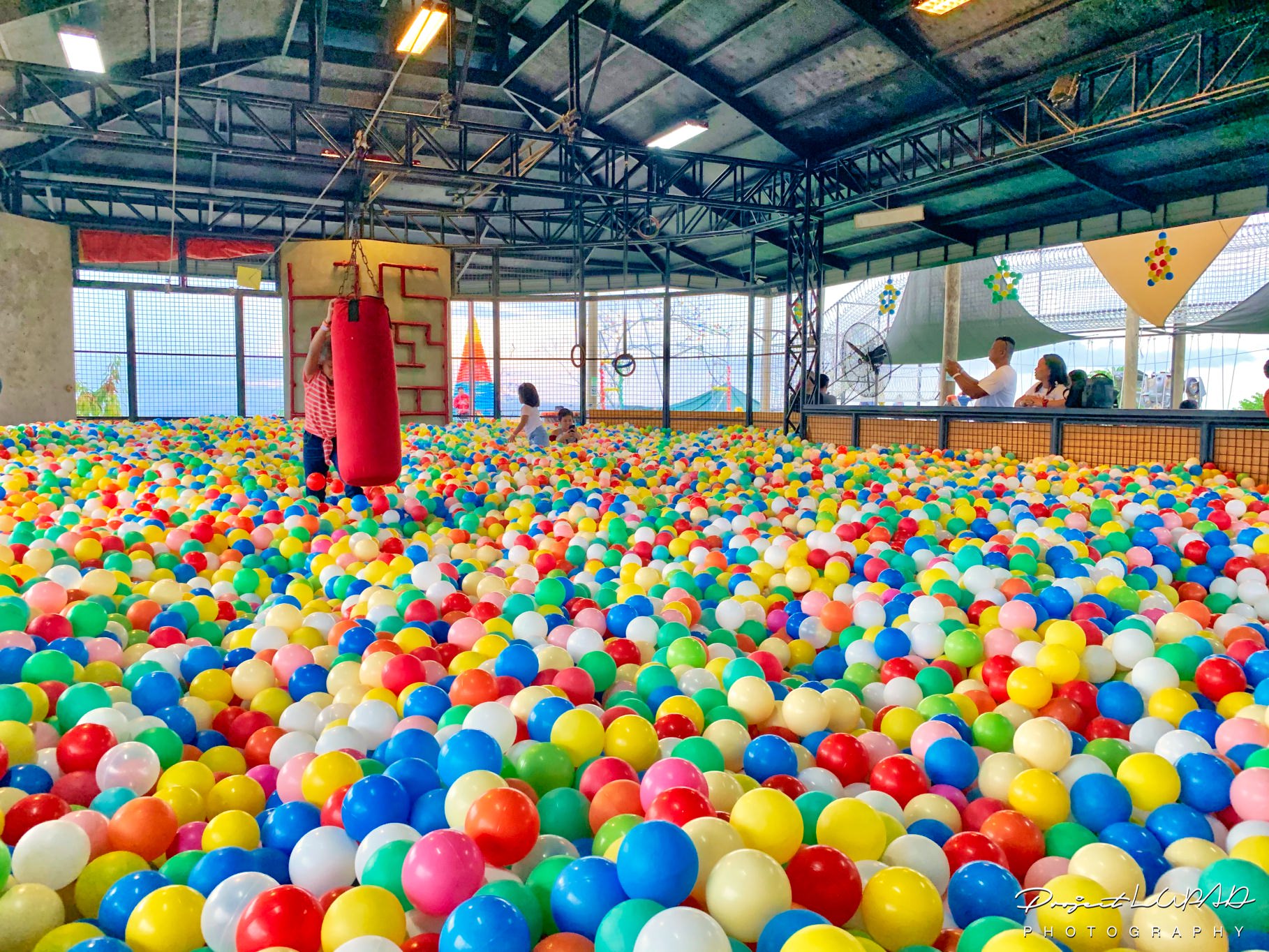 Largest Outdoor Ball Pit in the Philippines at Larrys Hill in Amaya View