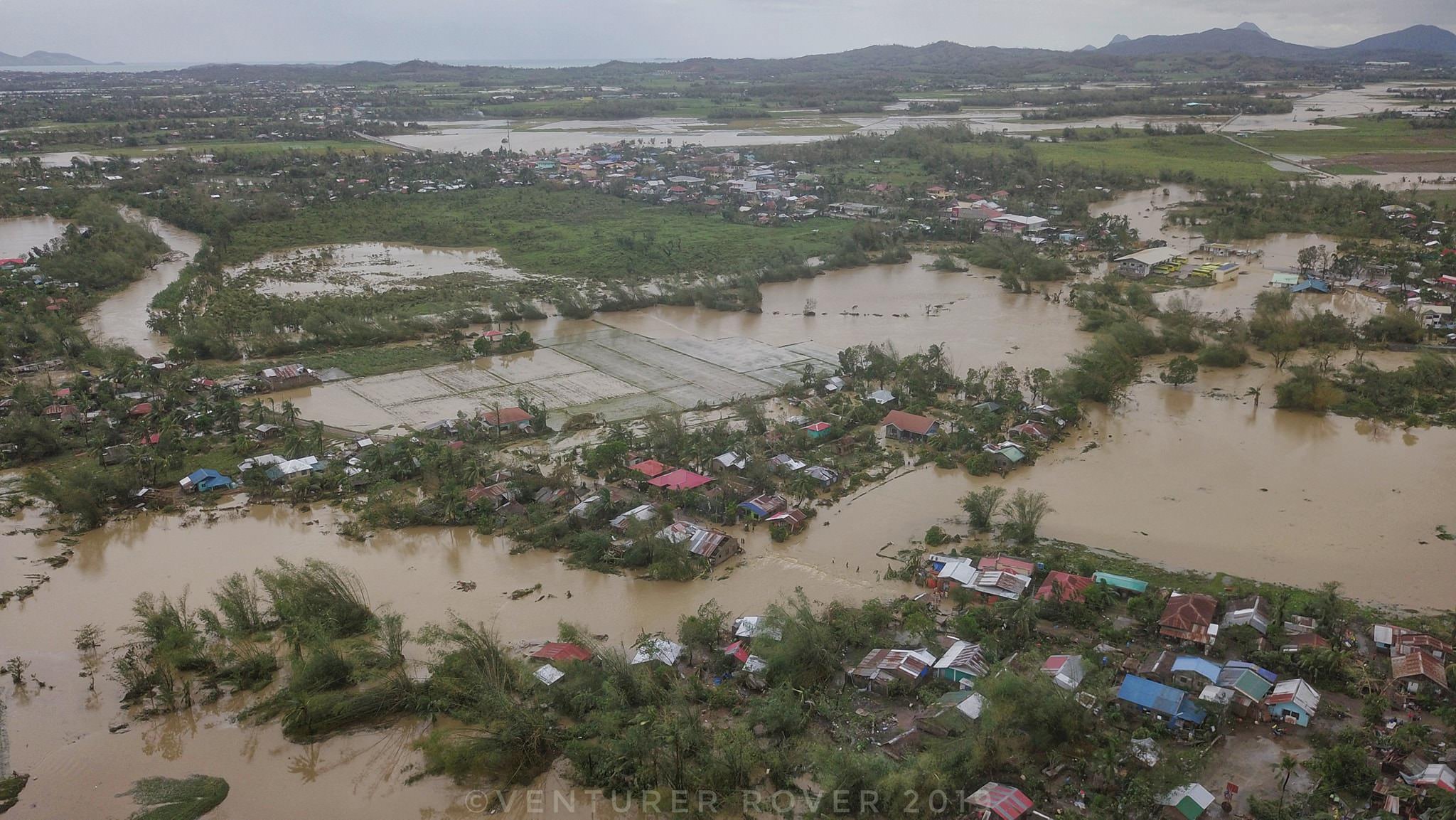 Typhoon Ursula Aftermath Aerial Survey of Flooded Areas in Iloilo