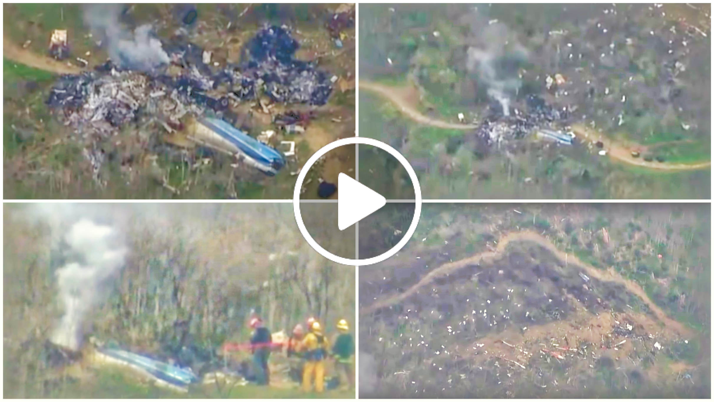 Aerial Footage Of Kobe Bryants Helicopter Crash Site In California Project LUPAD 