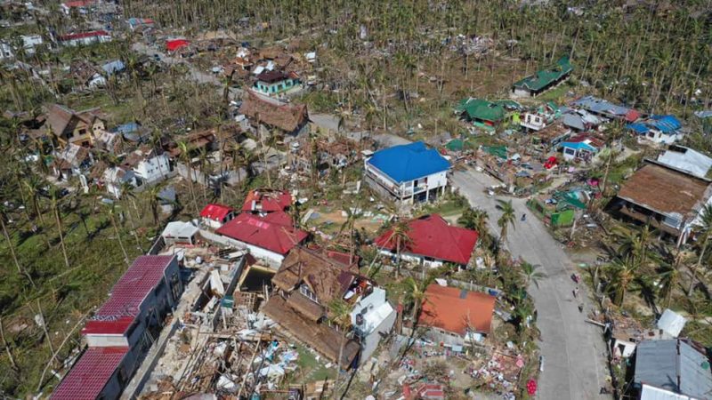 General Luna in Siargao Typhoon Odette Aftermath Aerial Survey