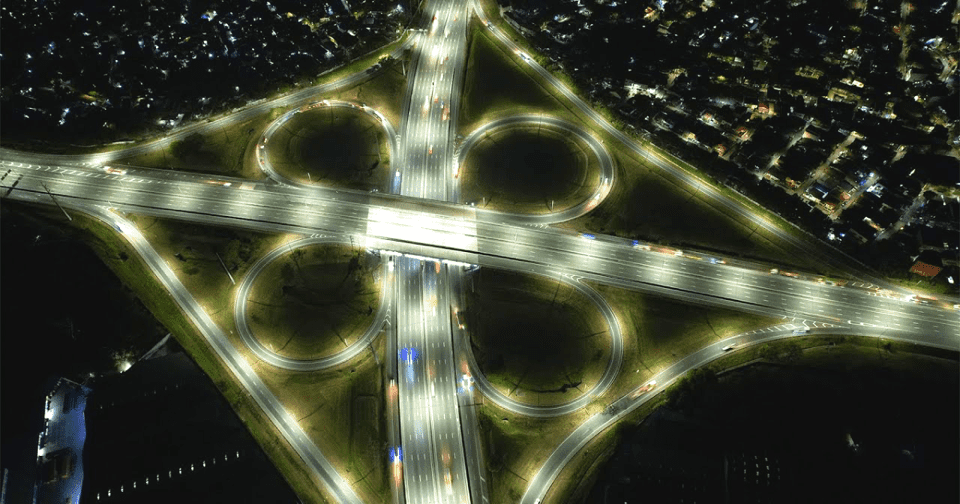 NLEX Smart Connect Interchange Aerial Footage As Of February 2022