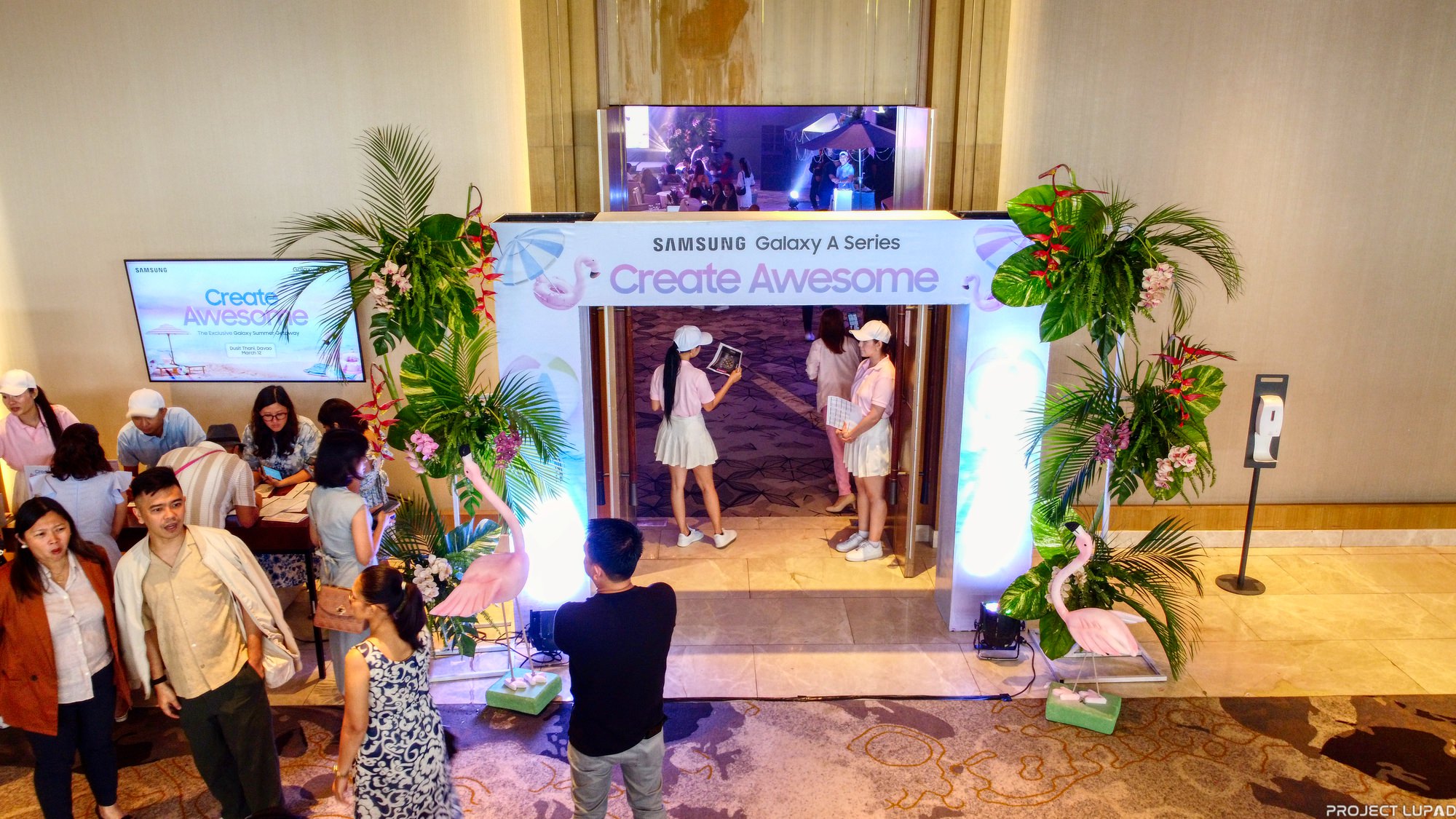 Entrance to the Samsung Galaxy launch in Davao
