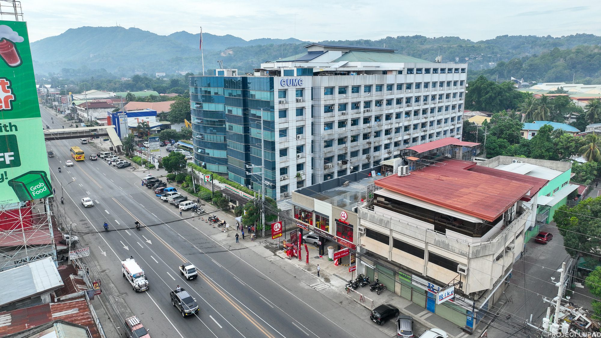 Aerial view of Chowking Gusa in Cagayan de Oro