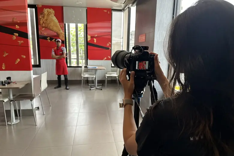 Project LUPAD crew: Fast-food shoot